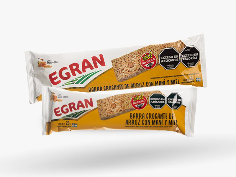 Barra Crocante de arroz con Maní y Miel